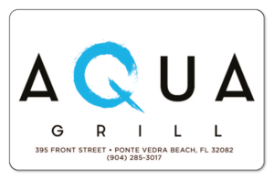 Aqua Grill logo on a white background.